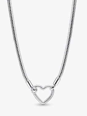 Pandora Heart Closure Snake Chain Necklace